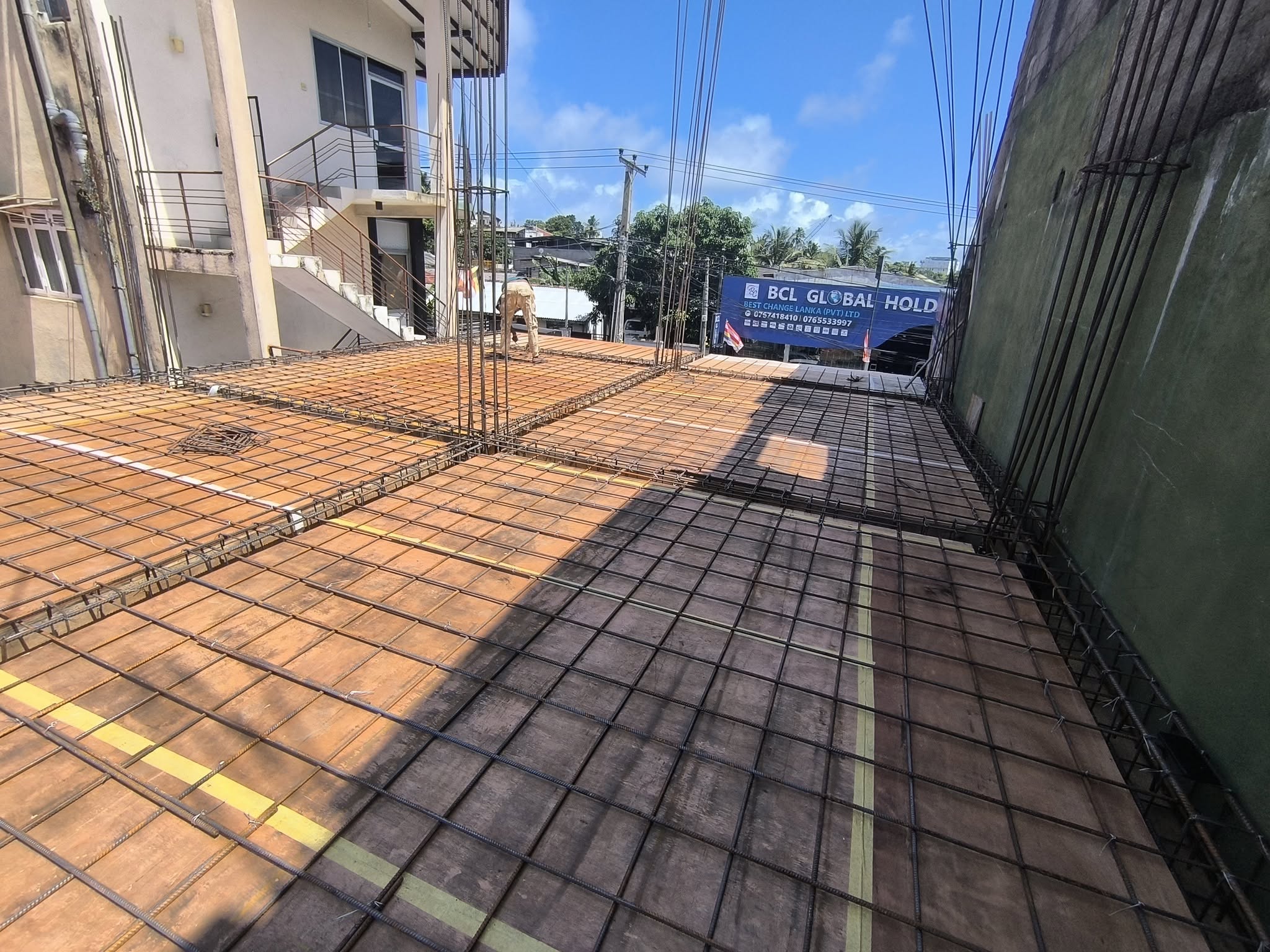 Structural construction progress in Boralesgamuwa