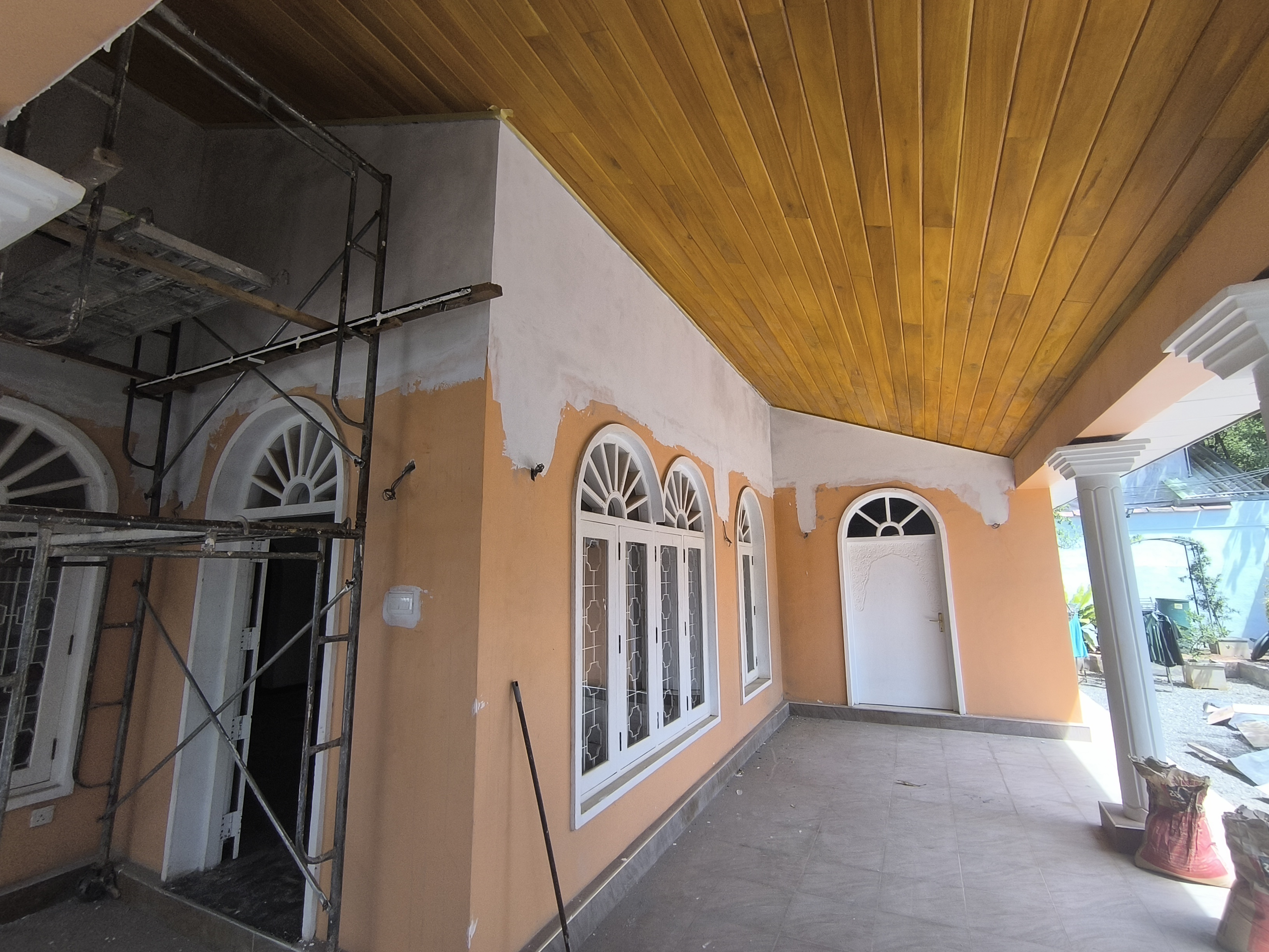 Residential renovation construction progress in Ja-Ela