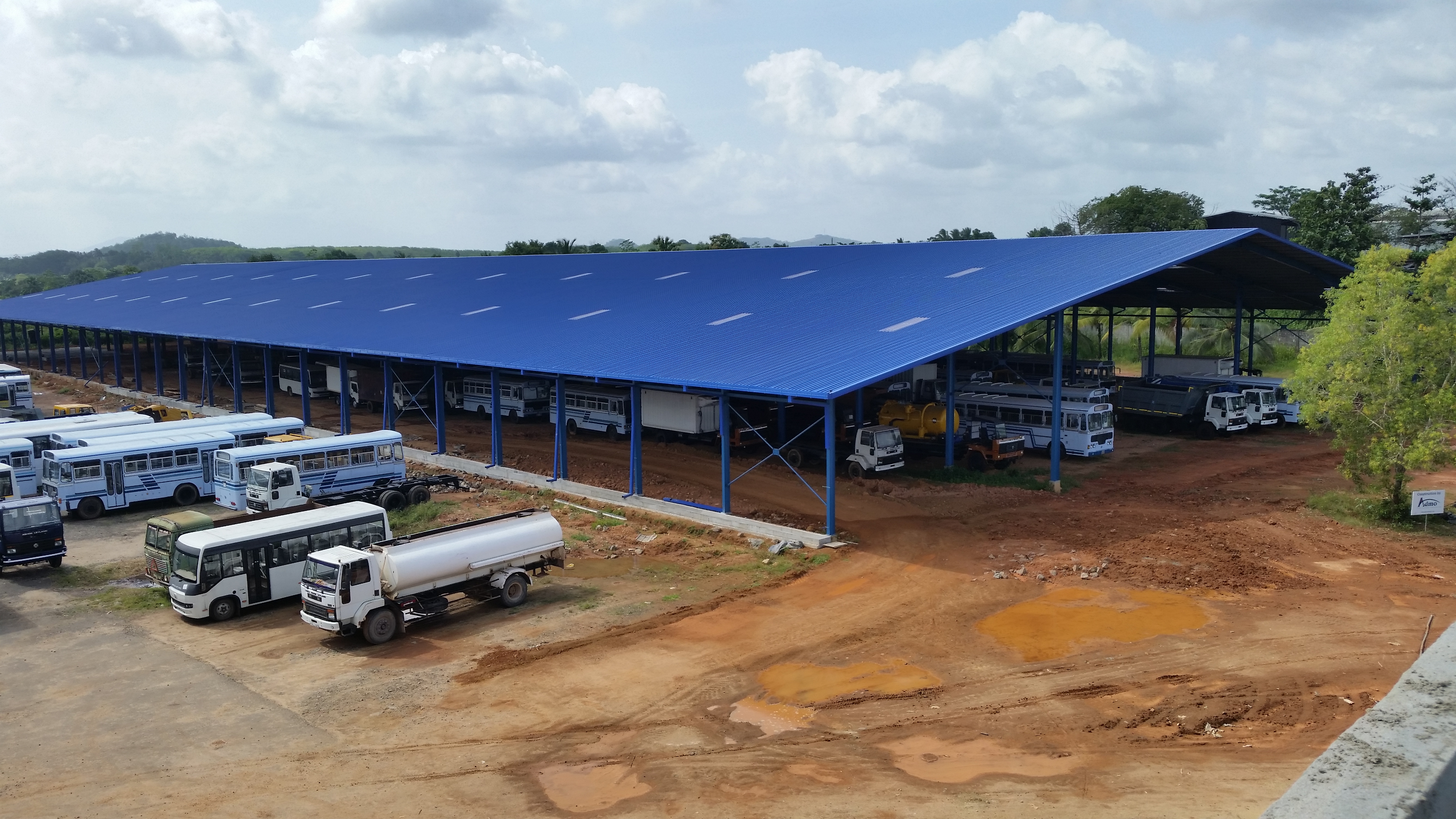 Industrial steel structure project at Lanka Ashok Leyland Panagoda